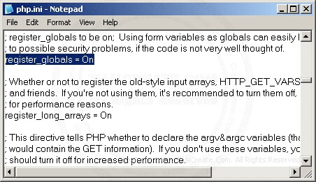 PHP Register_Global=On/Off PHP Register_Global=On/Off