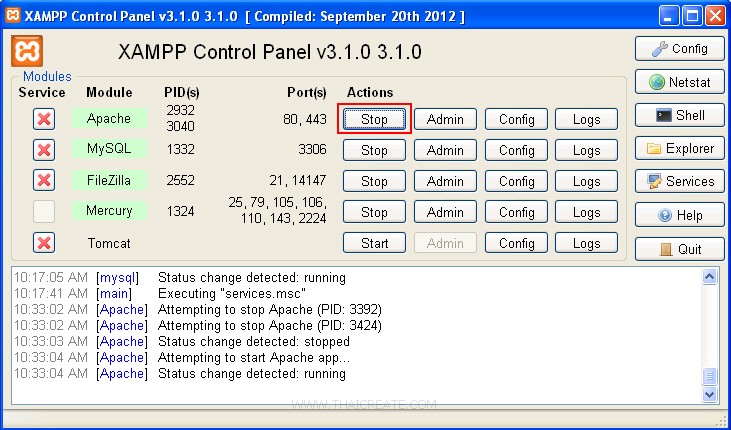 PHP Install XAMPP