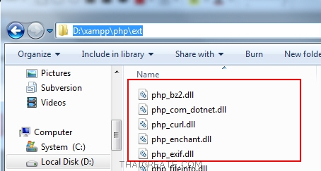 XAMPP 5.x PHP กับ MySQL