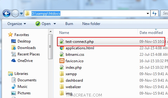 XAMPP 5.x PHP กับ MySQL XAMPP 5.x PHP กับ MySQL