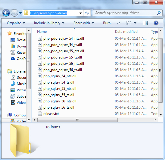 PHP SQL Server sqlsrv pdo_sqlsrv