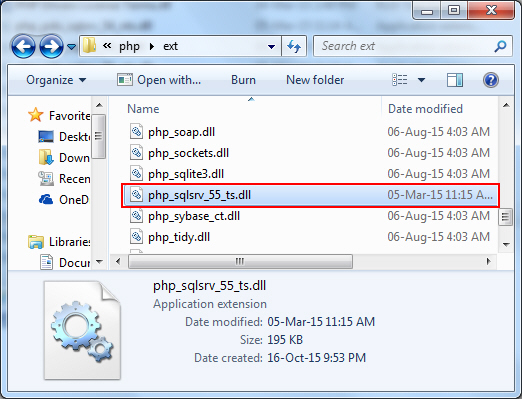 PHP SQL Server sqlsrv pdo_sqlsrv