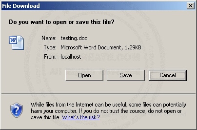 PHP Word header(