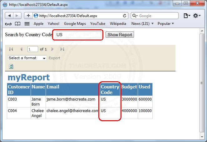 ReportViewer and DataSet