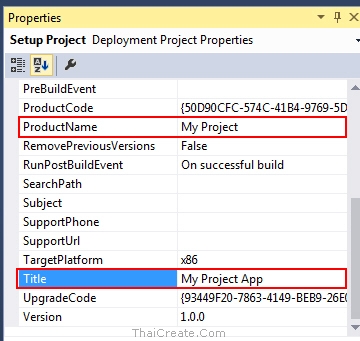Setup Project Visual Studio