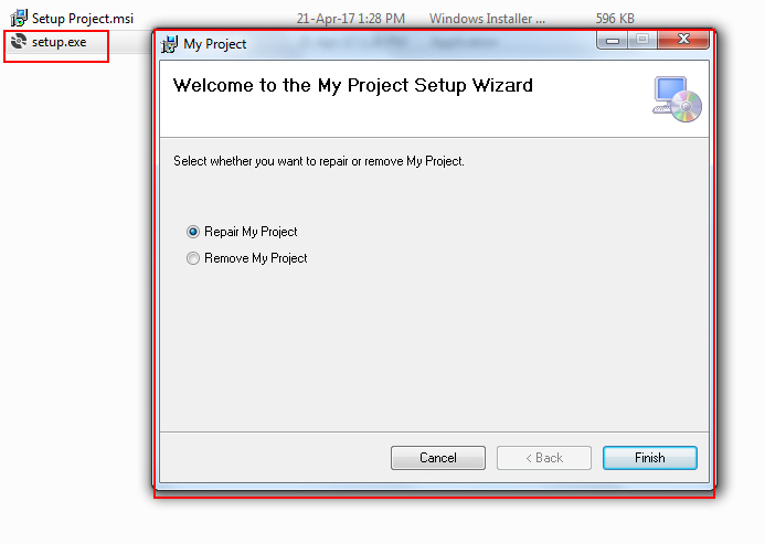 Setup Project Visual Studio