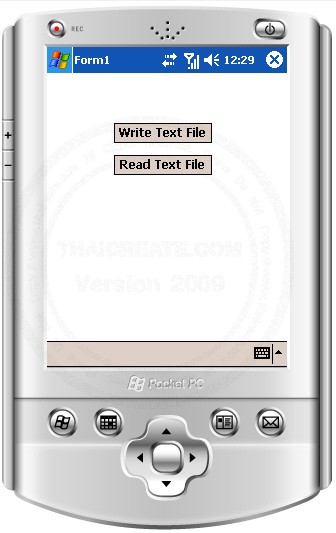 Smart Device Mobile Application Read and Write Text File