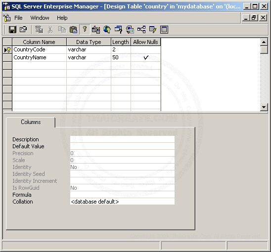 Create SQL Server Database