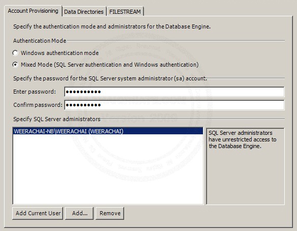 SQL Server 2008 Authentication Mode