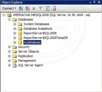 SQL Server 2008 Create Database and Table