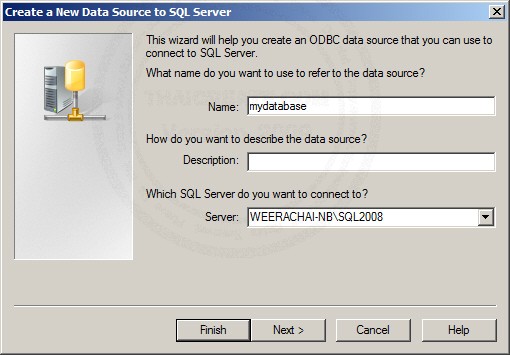 SQL Server 2008 ODBC (DSN) On Windows 7