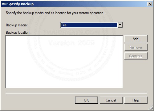 SQL Server 2008 Restore Database