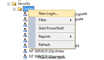 SQL Server Create and Grant User
