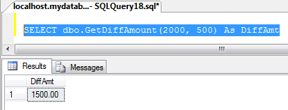 Function บน SQL Server