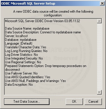 SQL Server Data Source Config (DSN)