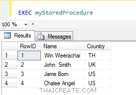 Declare Table SQL Server : Stored Procedure