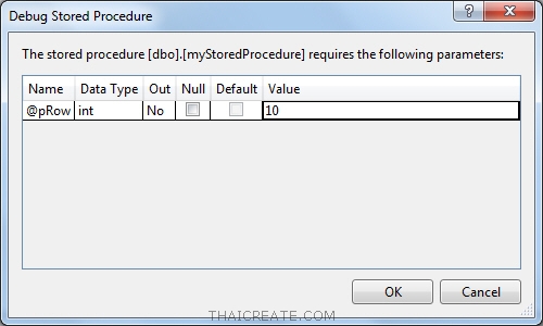 Debug Stored Procedure Debug Stored Procedure