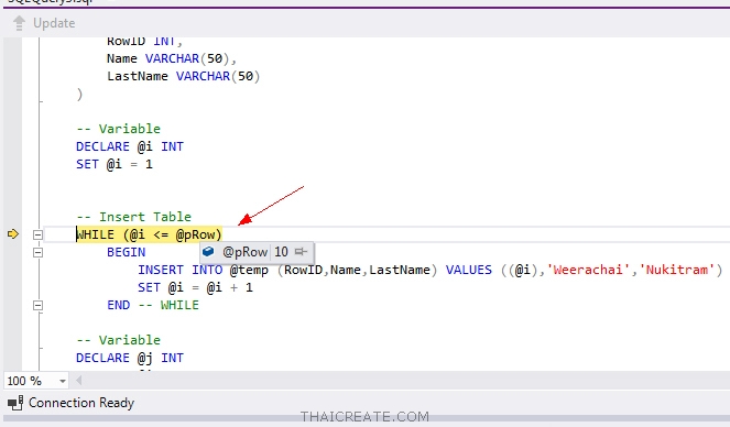 Debug Stored Procedure