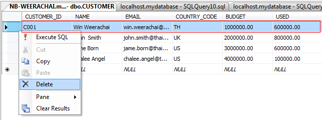 Trigger บน SQL Server