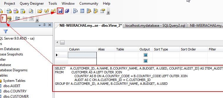 ตอนที่ 14 : การสร้าง View Table บน SQL Server Database (SQL Server ...