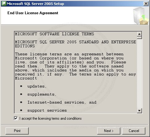SQL Server 2005 Installation