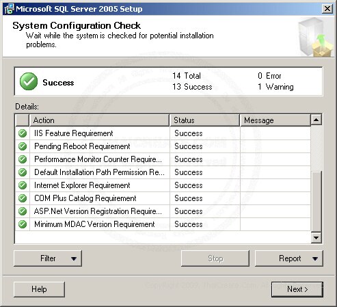 SQL Server 2005 Installation