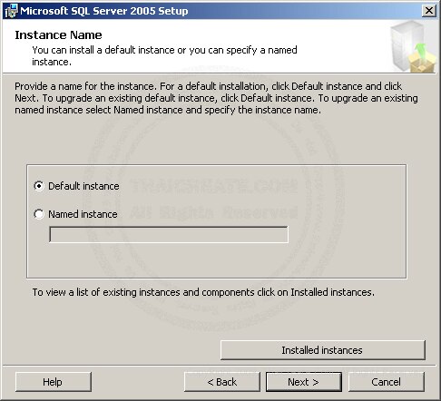 SQL Server 2005 Installation