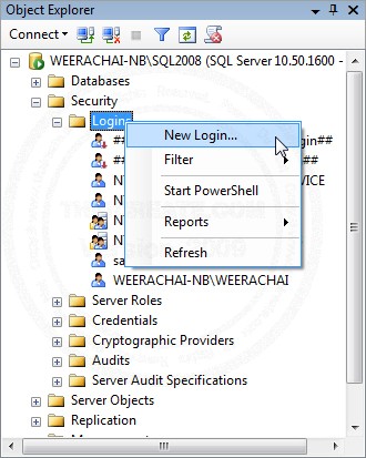 SQL Server Create Login and Create User