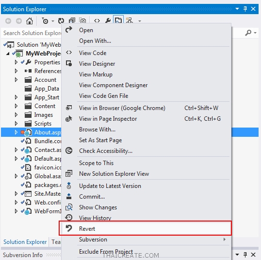SVN Visual Studio