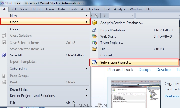 Visual Studio SVN Subversion
