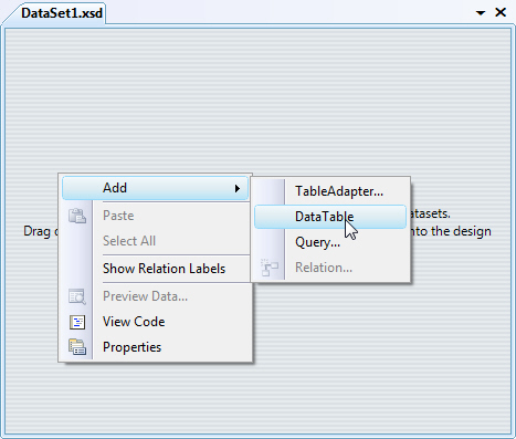 Crystal Report กับ DataSet หรือ DataTable