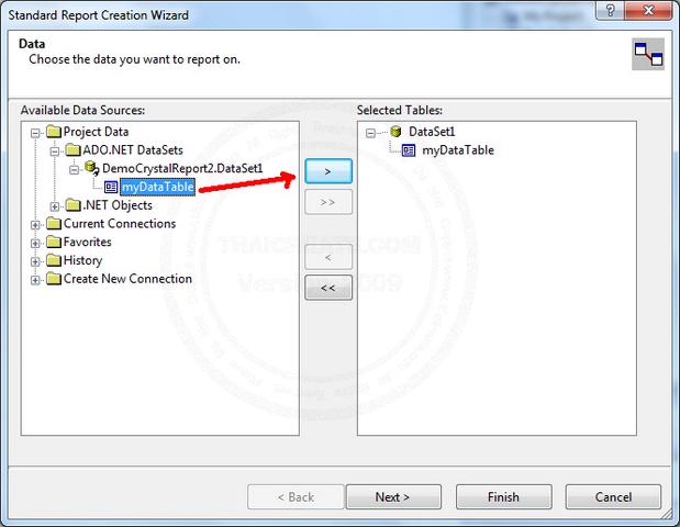 Crystal Report กับ DataSet หรือ DataTable