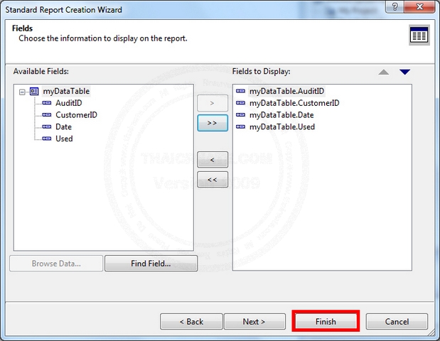 Crystal Report กับ DataSet หรือ DataTable