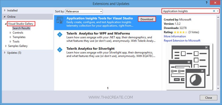 Visual Studio Insight ตอนที่ 7 : การใช้งาน Application Insights บน Visual Studio Online การ ...
