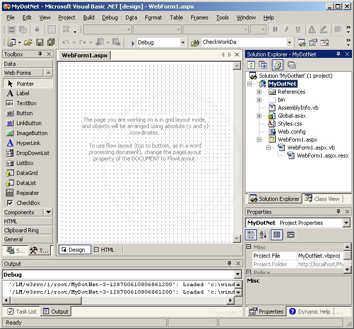 Visual Studio .Net 2003