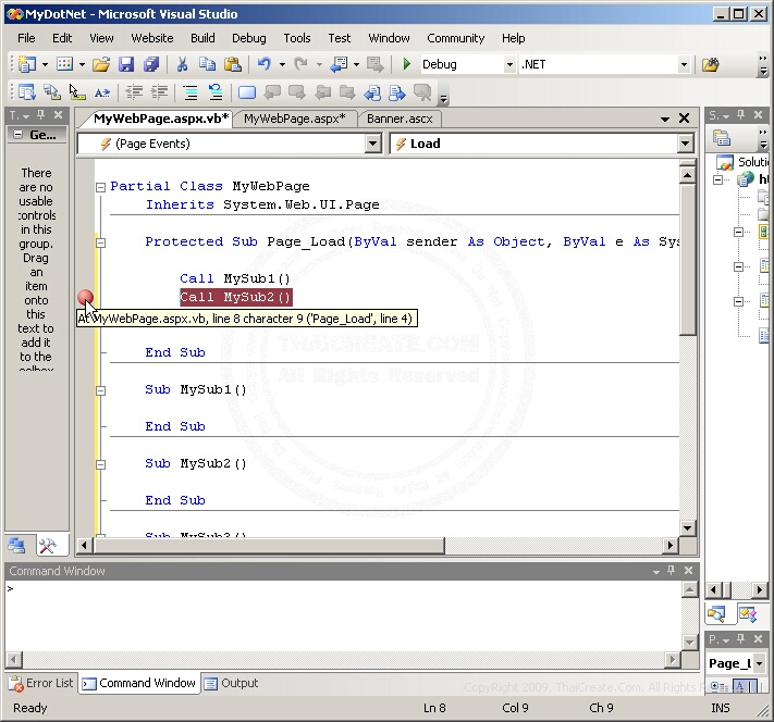 ASP.NET & Visual Studio 2005,2008 - Run/Debug