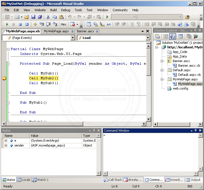 ASP.NET & Visual Studio 2005,2008 - Run/Debug
