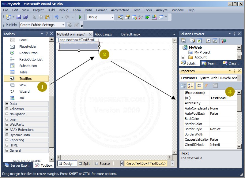 ASP.NET & Visual Studio 2010 - Control & Element
