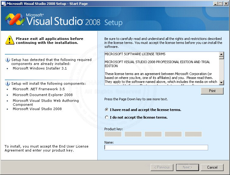 Visual Studio 2008 Visual Studio 2008