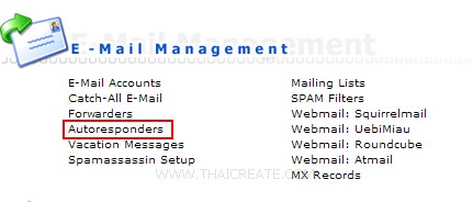 Direct Admin : Autoresponders