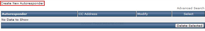 Direct Admin : Autoresponders