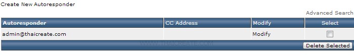 Direct Admin : Autoresponders