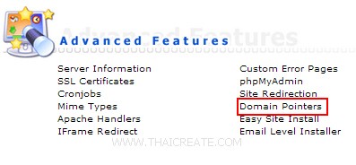 Direct Admin : Domain Pointers