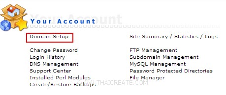 Direct Admin Domain Setup