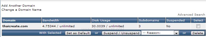 Direct Admin Domain Setup