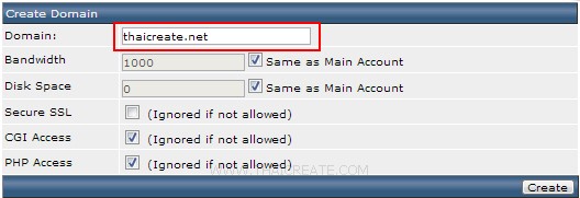 Direct Admin Domain Setup