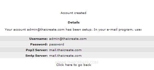 Direct Admin Email Account SMTP Outlook