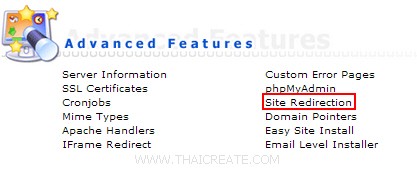 Direct Admin : Site Redirection