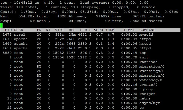 Restart Httpd Linux การควบคุมใช้งาน Apache (httpd) , MySQL เช่น Start / Stop / Restart