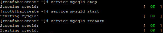  Apache (httpd) , MySQL เช่น Start / Stop / Restart